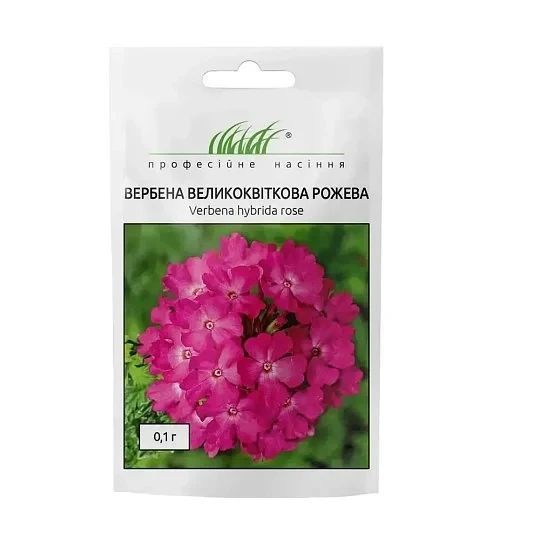 Вербена великоквіткова рожева 0,1 г Професійне насіння 2703771611 фото
