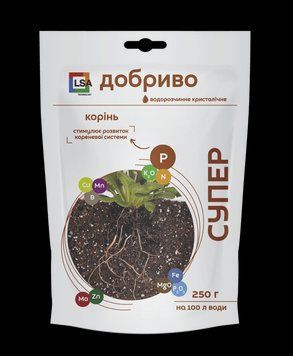 Корінь. Супер Добриво водорозчинне кристалічне 250 г 2502459842 фото