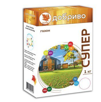 Супер Добриво Осіннє. Газон 1 кг Сімейний сад 2300704974 фото