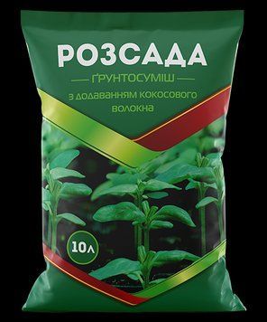 Торфосуміш з кокосовим волокном Розсада 10 л 2511715572 фото