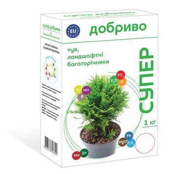 Супер Добриво для туї та інших ландшафтних багаторічників 1 кг 2619066284 фото